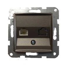 Viko Linnera Life Antrasit Tekli Nümeris Cat-3 Telefon Prizi Mekanizma 