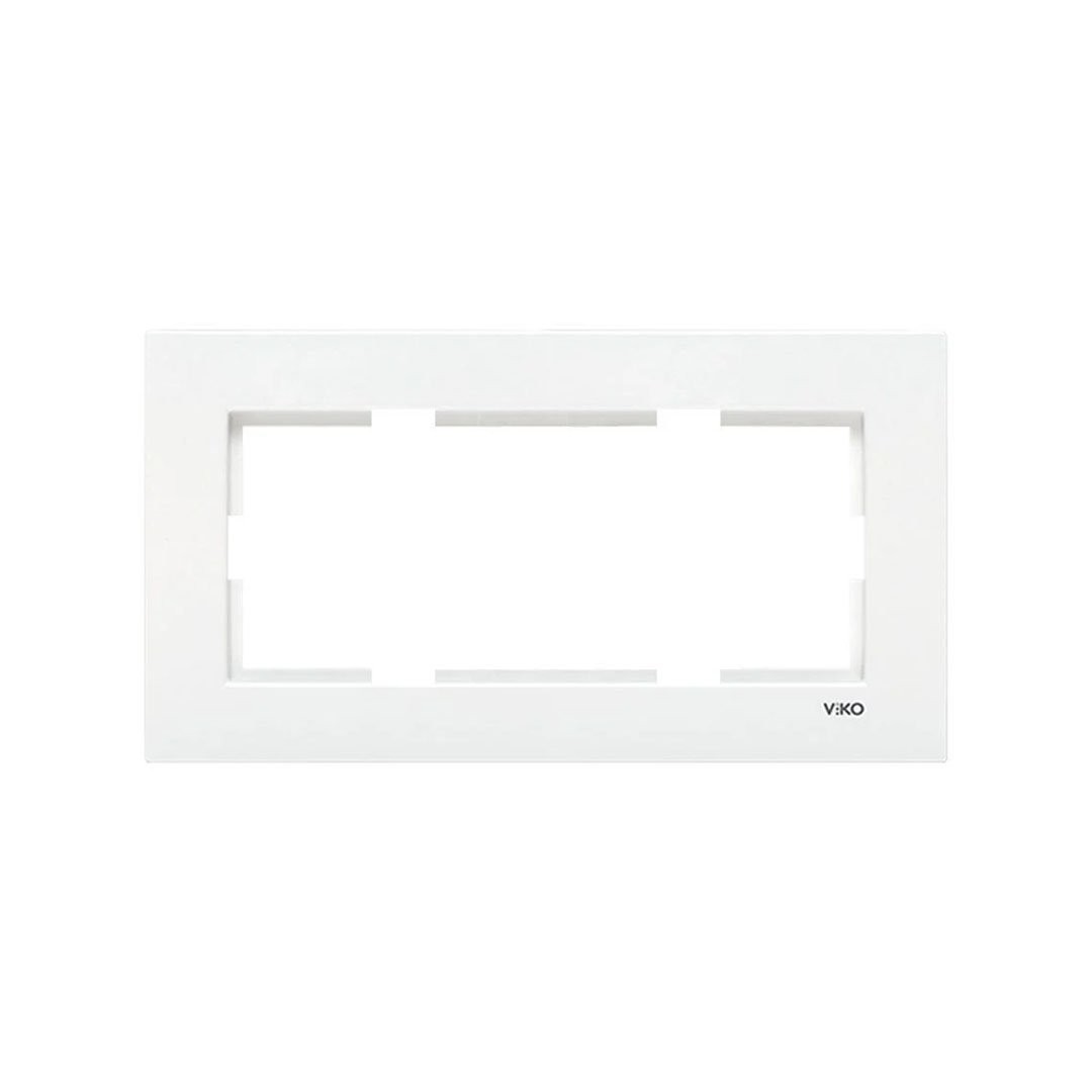 Viko Karre Beyaz İkili Sıva Altı Priz Çerçeve 