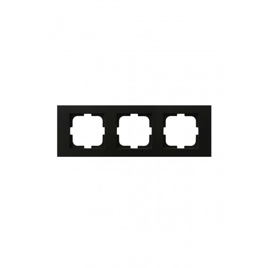 OVİVO METALİK SİYAH ÜÇLÜ  ÇERÇEVE