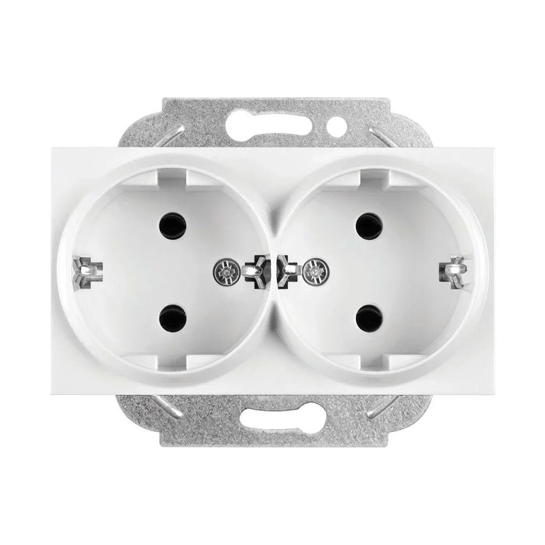 Viko Karre Beyaz İkili Topraklı Priz Mekanizma 