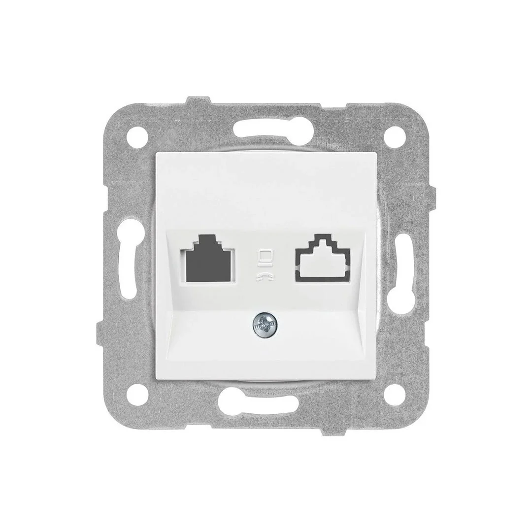 Viko Karre Beyaz Tekli Nümeris Priz Mekanizma 