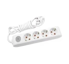  Viko Multi-Let Dörtlü Grup Priz Anahtarlı Topraklı Kablolu Çocuk Korumalı 3 Mt