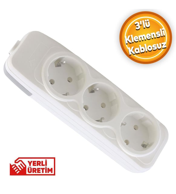 VEGA 3LÜ KLEMENSLİ GRUP PRİZ